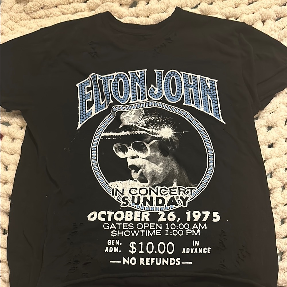 Elton John Concert T-Shirt Black